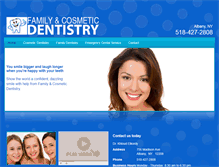 Tablet Screenshot of familyncosmeticdentistry.com